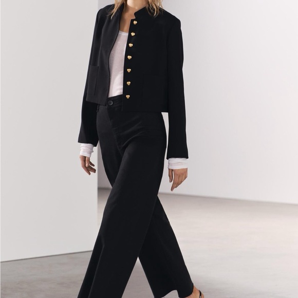 ZARA High Waist Marine Jeans - Picture 3 of 8